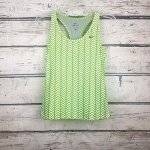 Nike dri-fit Green Chevron breathable workout tank